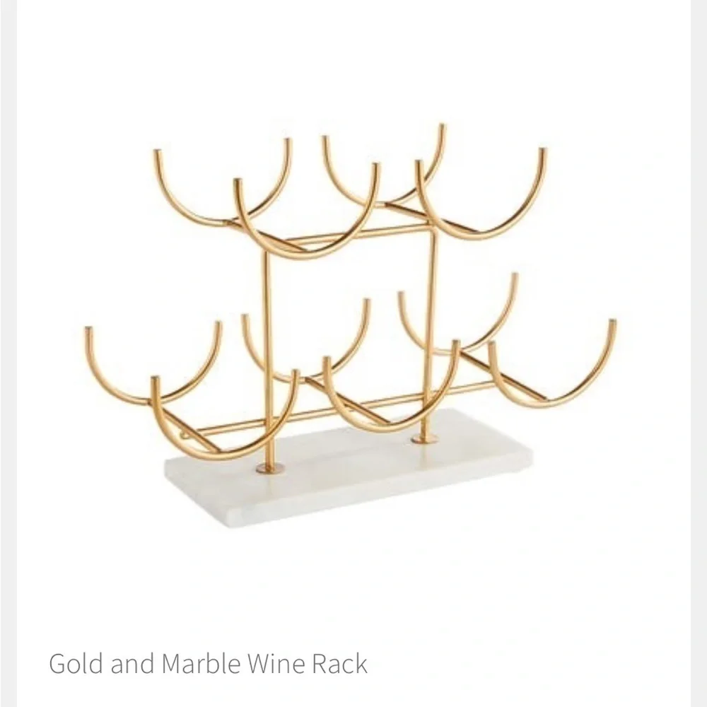 Gold Marble Terrazzo Wine Rack